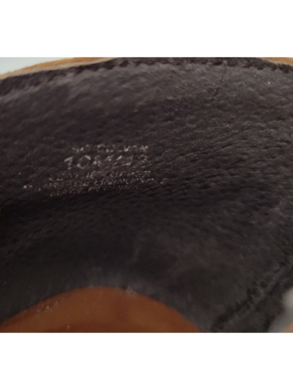 Sole Society Brown Leather Peep Toe Flats Slip On Shoes  Women's Size 10 - Picture 8 of 8